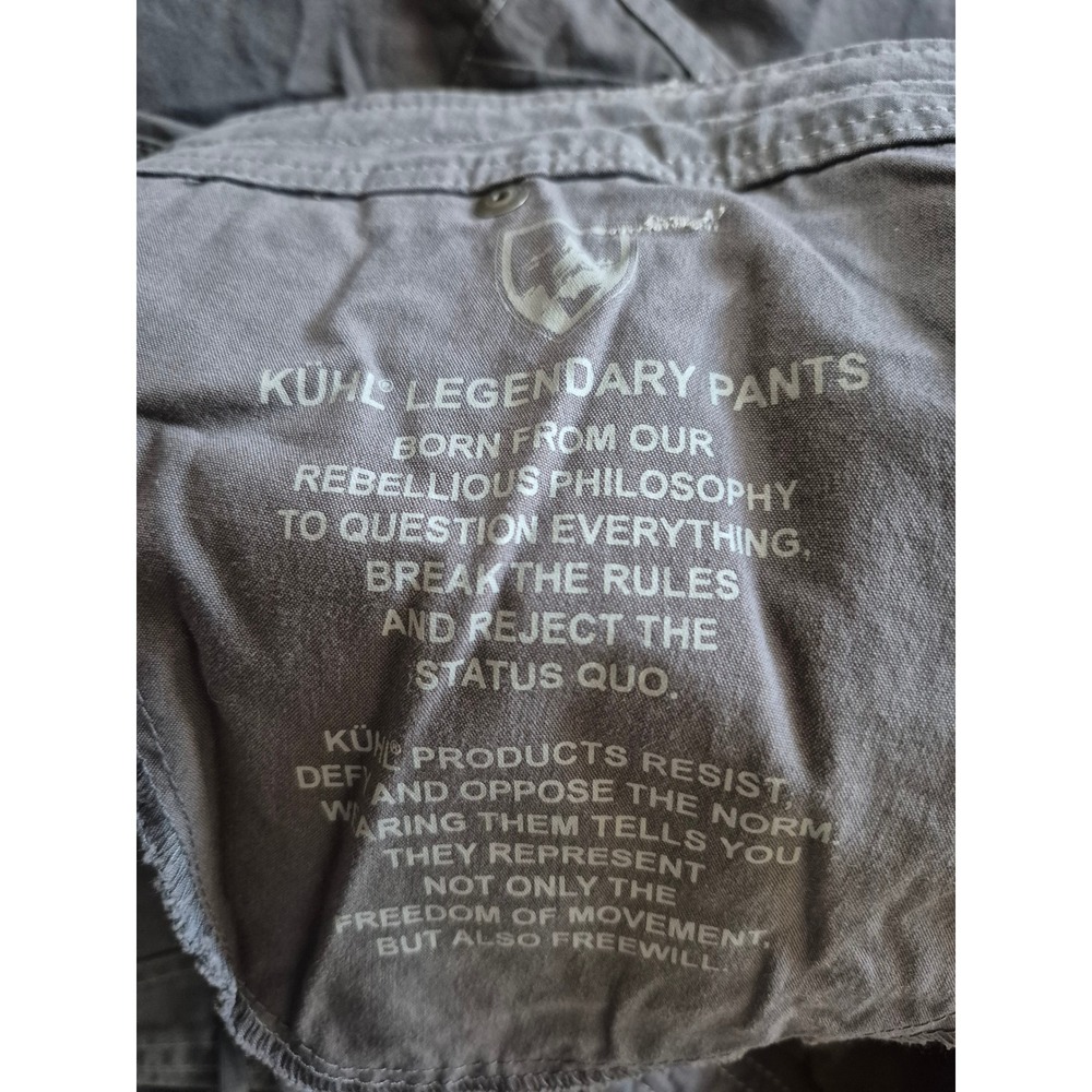 Kuhl Womens Cargo Pants Size 6 Reg Gray Convertible Outdoor Hiking Utility - Picture 6 of 7